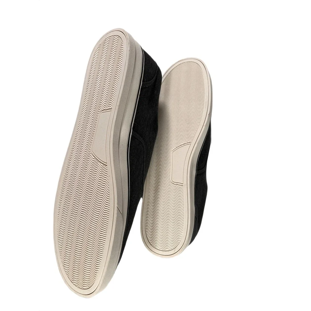 Chaps Mens‎ Canvas Lace Up simple versatile Shoes Size 13 M Charcoal Grey